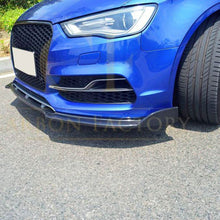 Load image into Gallery viewer, RS Style Carbon Fibre Front Splitter for Audi A3 Saloon S Line &amp; S3 13-15
