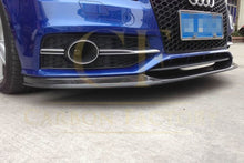 Load image into Gallery viewer, V Style Carbon Fibre Front Splitter for Audi 4G A7 S Line S7 10-18
