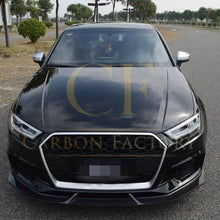 Load image into Gallery viewer, V Style Carbon Fibre Front Splitter for Audi 8V RS3 Saloon 17-20
