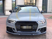 Load image into Gallery viewer, V Style Carbon Fibre Front Splitter for Audi 8V RS3 Saloon 17-20
