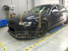 Load image into Gallery viewer, V Style Carbon Fibre Front Splitter for Audi B8.5 S5 A5 S Line 11-16
