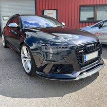 Load image into Gallery viewer, V Style Carbon Fibre Front Splitter for Audi C7 RS6 13-18
