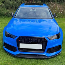 Load image into Gallery viewer, V Style Carbon Fibre Front Splitter for Audi C7 RS6 13-18
