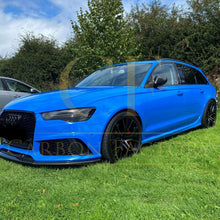 Load image into Gallery viewer, V Style Carbon Fibre Front Splitter for Audi C7 RS6 13-18
