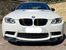 Load image into Gallery viewer, V Style Carbon Fibre Front Splitter for BMW E90 E92 E93 M3 07-13
