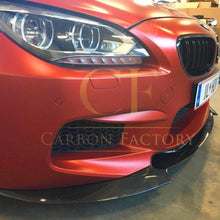 Load image into Gallery viewer, V Style Carbon Fibre Front Splitter for BMW F06 F12 F13 M6 11-18
