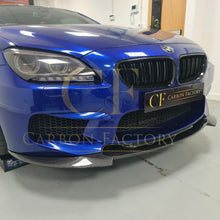 Load image into Gallery viewer, V Style Carbon Fibre Front Splitter for BMW F06 F12 F13 M6 11-18
