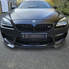 Load image into Gallery viewer, V Style Carbon Fibre Front Splitter for BMW F06 F12 F13 M6 11-18
