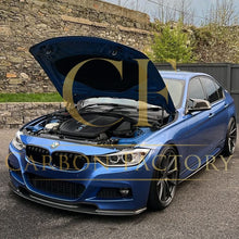 Load image into Gallery viewer, V Style Carbon Fibre Front Splitter for BMW F30 F31 3 Series M Sport 12-19
