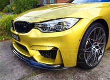 Load image into Gallery viewer, V Style Carbon Fibre Front Splitter for BMW F80 M3 F82 F83 M4 14-20
