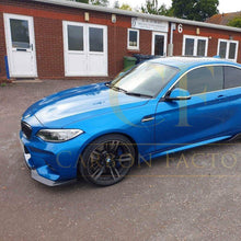 Load image into Gallery viewer, V Style Carbon Fibre Front Splitter for BMW F87 M2 OG 16-18

