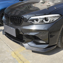 Load image into Gallery viewer, V Style Carbon Fibre Front Splitter for BMW F87 M2 OG 16-18
