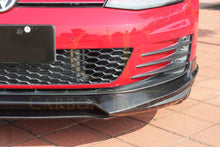Load image into Gallery viewer, V Style Carbon Fibre Front Splitter for VW Golf MK7 GTI 14-17
