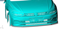 Load image into Gallery viewer, V Style Carbon Fibre Front Splitter for VW Polo MK6 GTI 17-20
