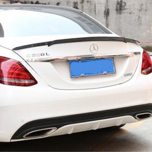 Load image into Gallery viewer, Brabus Style Carbon Fibre Boot Spoiler for Mercedes Benz W205 C Class 15-21
