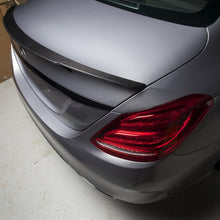 Load image into Gallery viewer, Brabus Style Carbon Fibre Boot Spoiler for Mercedes Benz W205 C Class 15-21
