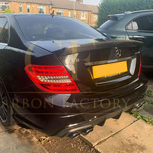 Load image into Gallery viewer, V Style Carbon Fibre Boot Spoiler for Mercedes Benz W204 C Class 07-14
