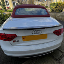 Load image into Gallery viewer, B Style Carbon Fibre Boot Spoiler for Audi B8 B8.5 A5 S5 Convertible 07-16
