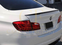 Load image into Gallery viewer, MP Style Carbon Fibre Boot Spoiler for BMW 5 Series F10 inc M5 10-17

