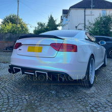 Load image into Gallery viewer, R Style Carbon Fibre Boot Spoiler for Audi B8 B8.5 S5 RS5 2 Door 07-16
