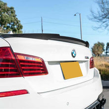 Load image into Gallery viewer, V Style Carbon Fibre Boot Spoiler for BMW 5 Series F10 inc M5 10-17
