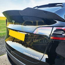 Load image into Gallery viewer, V Style Pre-Preg Carbon Fibre Rear Spoiler for Tesla Model Y 19-23
