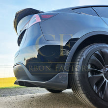Load image into Gallery viewer, V Style Pre-Preg Carbon Fibre Rear Spoiler for Tesla Model Y 19-23

