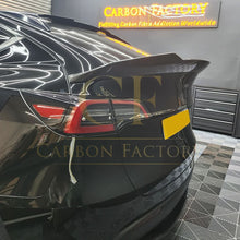Load image into Gallery viewer, V Style Pre-Preg Carbon Fibre Rear Spoiler for Tesla Model Y 19-23
