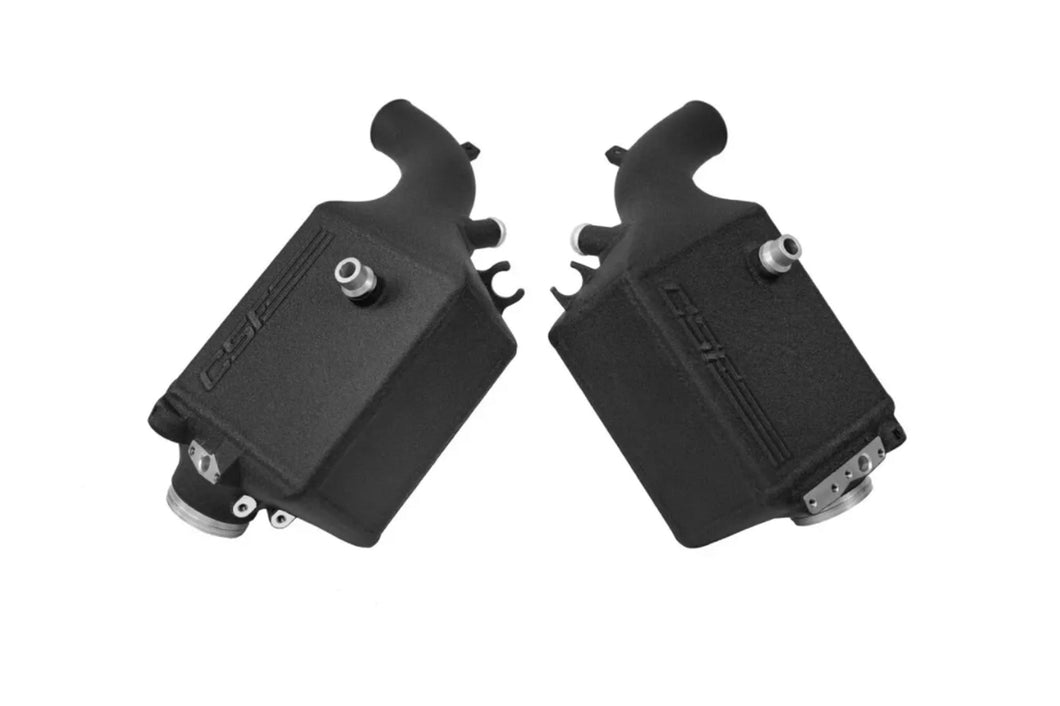 CSF High Performance Charge-Air Coolers (Intercooler Upgrade) for BMW F90 M5 & F91/F92/F93 M8 S63 – Direct-Fit Drop-In Liquid-to-Air Set with Integrated Charge Pipes, Meth/E85 Ports – Plug & Play – CSF #8178