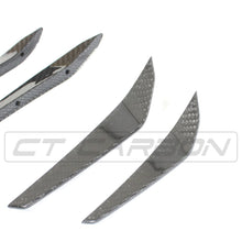 Load image into Gallery viewer, BMW M3/M4 (G80 G81 G82 G83) CARBON FIBRE FRONT BUMPER CANARDS
