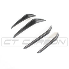 Load image into Gallery viewer, BMW M3/M4 (G80 G81 G82 G83) CARBON FIBRE FRONT BUMPER CANARDS
