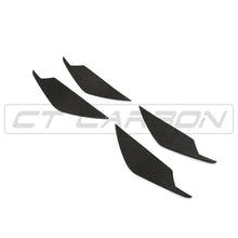 Load image into Gallery viewer, BMW M3/M4 (G80 G81 G82 G83) AGGRESSIVE CARBON FIBRE FRONT BUMPER CANARDS

