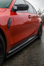 Load image into Gallery viewer, BMW M4 G82/G83 CARBON FIBRE SIDE SKIRT EXTENSIONS - CT DESIGN
