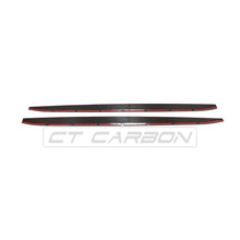 Load image into Gallery viewer, BMW M4 G82/G83 CARBON FIBRE SIDE SKIRT EXTENSIONS - CT DESIGN
