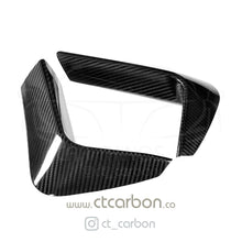 Load image into Gallery viewer, BMW M3 &amp; M4 F80 F82 F83 REAR CARBON FIBRE BUMPER CANARDS
