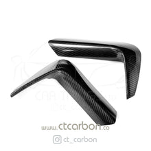 Load image into Gallery viewer, BMW M3 &amp; M4 F80 F82 F83 REAR CARBON FIBRE BUMPER CANARDS
