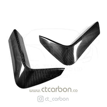 Load image into Gallery viewer, BMW M3 &amp; M4 F80 F82 F83 REAR CARBON FIBRE BUMPER CANARDS

