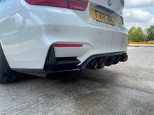 Load image into Gallery viewer, BMW M3 &amp; M4 F80 F82 F83 REAR CARBON FIBRE BUMPER CANARDS
