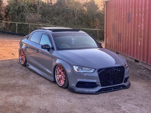 Load image into Gallery viewer, AUDI A3 S-LINE &amp; S3 FACELIFT SALOON 8V CARBON FIBRE SPLITTER
