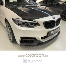 Load image into Gallery viewer, BMW 2 SERIES F22 &amp; F23 M SPORT CARBON FRONT LIP SPLITTER - OEM + CT DESIGN
