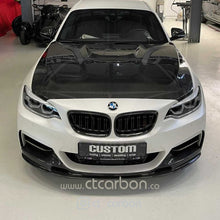 Load image into Gallery viewer, BMW 2 SERIES F22 &amp; F23 M SPORT CARBON FRONT LIP SPLITTER - OEM + CT DESIGN
