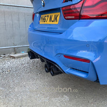 Load image into Gallery viewer, BMW M2/M3/M4/M5 F10/F80/F82/F83/F87 CARBON FIBRE EXHAUST TIPS - BLACK x4
