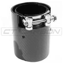 Load image into Gallery viewer, BMW M2/M3/M4/M5 F10/F80/F82/F83/F87 CARBON FIBRE EXHAUST TIPS - BLACK x4
