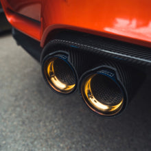 Load image into Gallery viewer, BMW M2/M3/M4/M5 F10/F80/F82/F83/F87 CARBON FIBRE EXHAUST TIPS - BURNT ENDS x4
