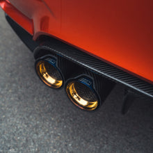 Load image into Gallery viewer, BMW M2/M3/M4/M5 F10/F80/F82/F83/F87 CARBON FIBRE EXHAUST TIPS - BURNT ENDS x4
