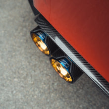 Load image into Gallery viewer, BMW M2/M3/M4/M5 F10/F80/F82/F83/F87 CARBON FIBRE EXHAUST TIPS - BURNT ENDS x4
