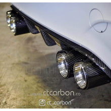 Load image into Gallery viewer, BMW M2/M3/M4/M5 F10/F80/F82/F83/F87 CARBON FIBRE EXHAUST TIPS - CHROME x4
