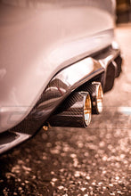 Load image into Gallery viewer, BMW M2/M3/M4/M5 F10/F80/F82/F83/F87 CARBON FIBRE EXHAUST TIPS - CHROME x4
