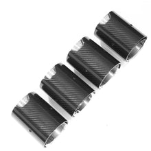 Load image into Gallery viewer, BMW M2/M3/M4/M5 F10/F80/F82/F83/F87 CARBON FIBRE EXHAUST TIPS - CHROME x4
