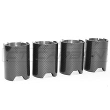 Load image into Gallery viewer, BMW M2/M3/M4/M5 F10/F80/F82/F83/F87 CARBON FIBRE EXHAUST TIPS - CHROME x4
